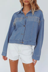 Rodeo Diamante Jacket Washed Blue