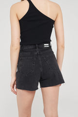 DR DENIM Nora Shorts Black Retro