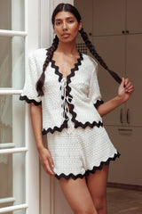 Breakaway Shorts Crochet White