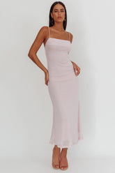 Days Ahead Rhinestone Overlay Maxi Dress Lilac