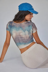 Chase Your Bliss Twist Crop Top Earth