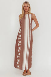 Dayla Sleeveless Waist Tie Maxi Dress Palma