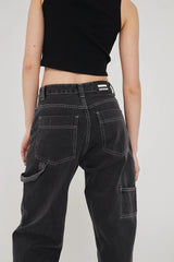 DR DENIM Faye Worker Concrete Black