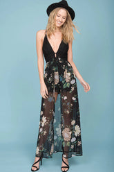 Savanah Maxi Romper Black