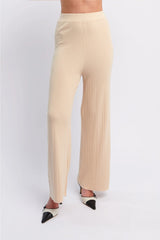 Rossana Long Knit Pants Oat