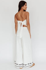 Sought After Wide-Leg Pocket Pants Off White