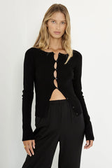 SNDYS Etta Top Black