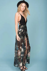 Savanah Maxi Romper Black