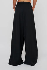 Dante Wide-Leg Pants Black