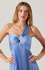 Rasya Pleated Maxi Dress