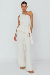 Austin City Textured Pants Cream