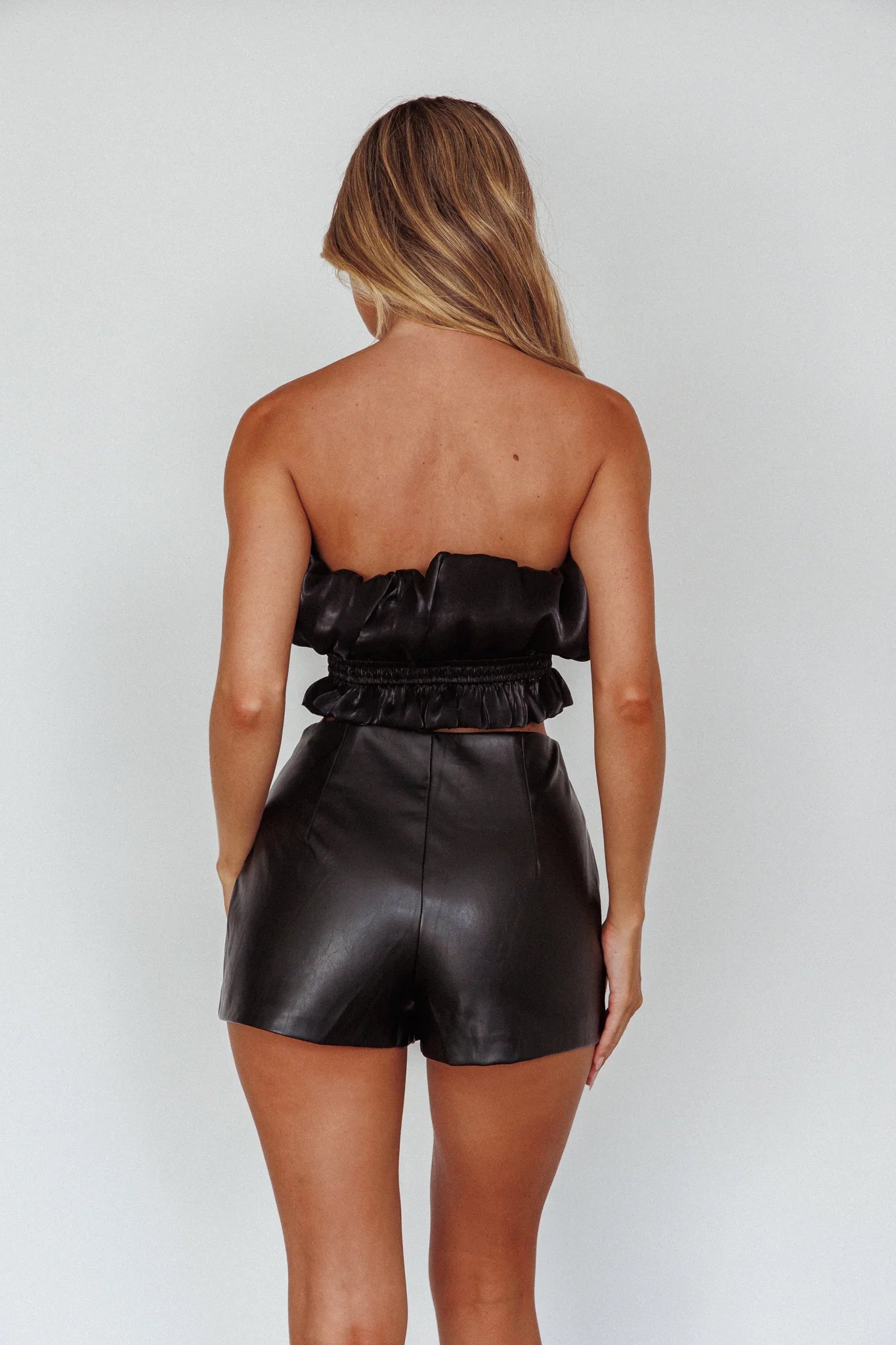 Audra Wrap Look Skort Black