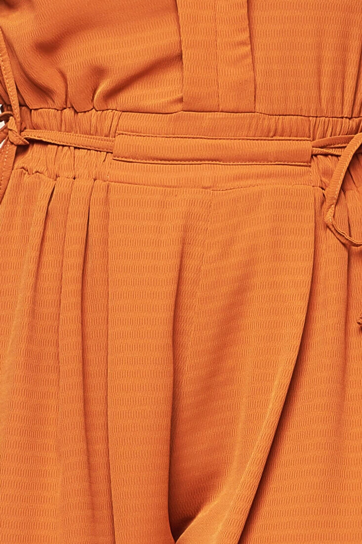 Bailey Vintage V Neck Romper Orange
